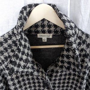 Coldwater Creek high- neck Houndstooth Wool Jacket